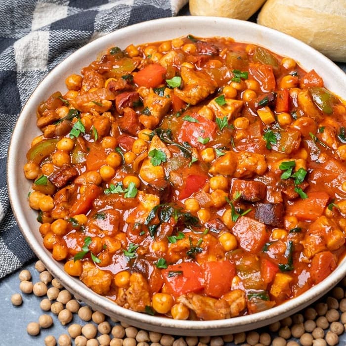 Spanish beans with chicken & chorizo